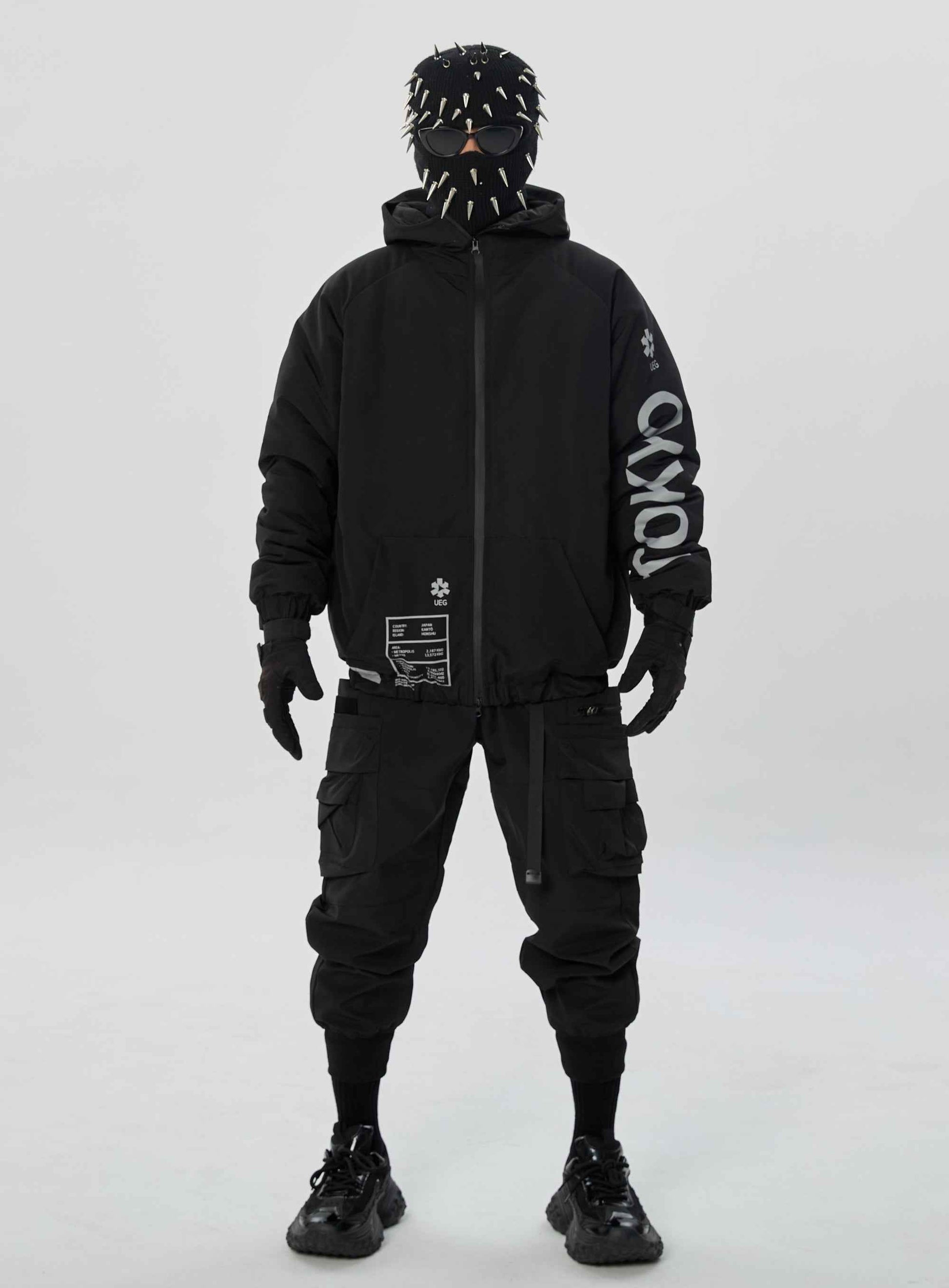IB433 Black Winter Tokyo Parka Jacket