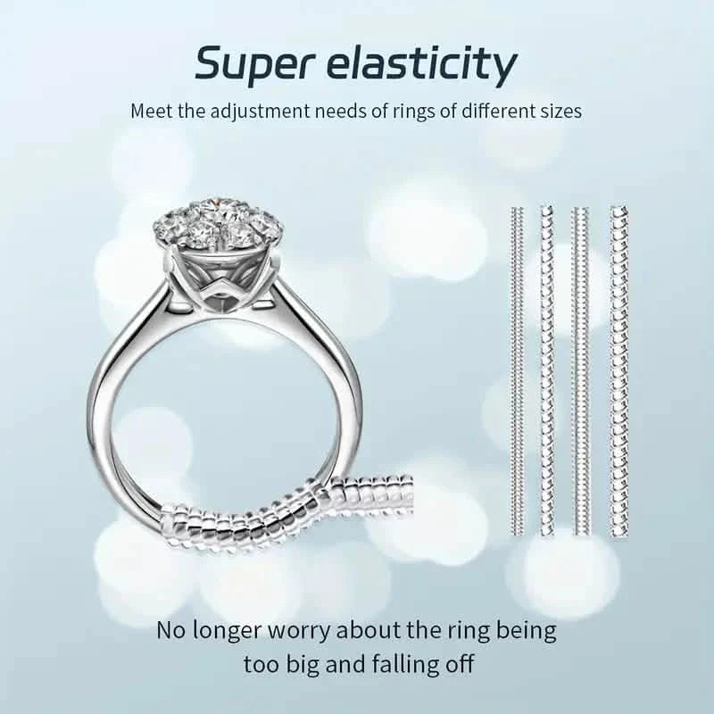 4-Piece Set: Invisible Silicone Ring Size Adjusters – Unisex, Flexible, Minimalist DailySale