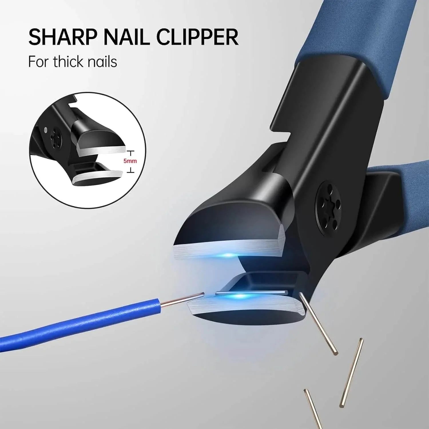 Nail Clippers for Thick Toenail Nails with Wide Jaw Nail Cutter DailySale