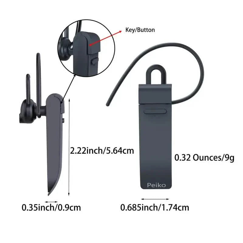 PEIKO World Language Translator Single Earbud – Real-Time Voice Translation DailySale