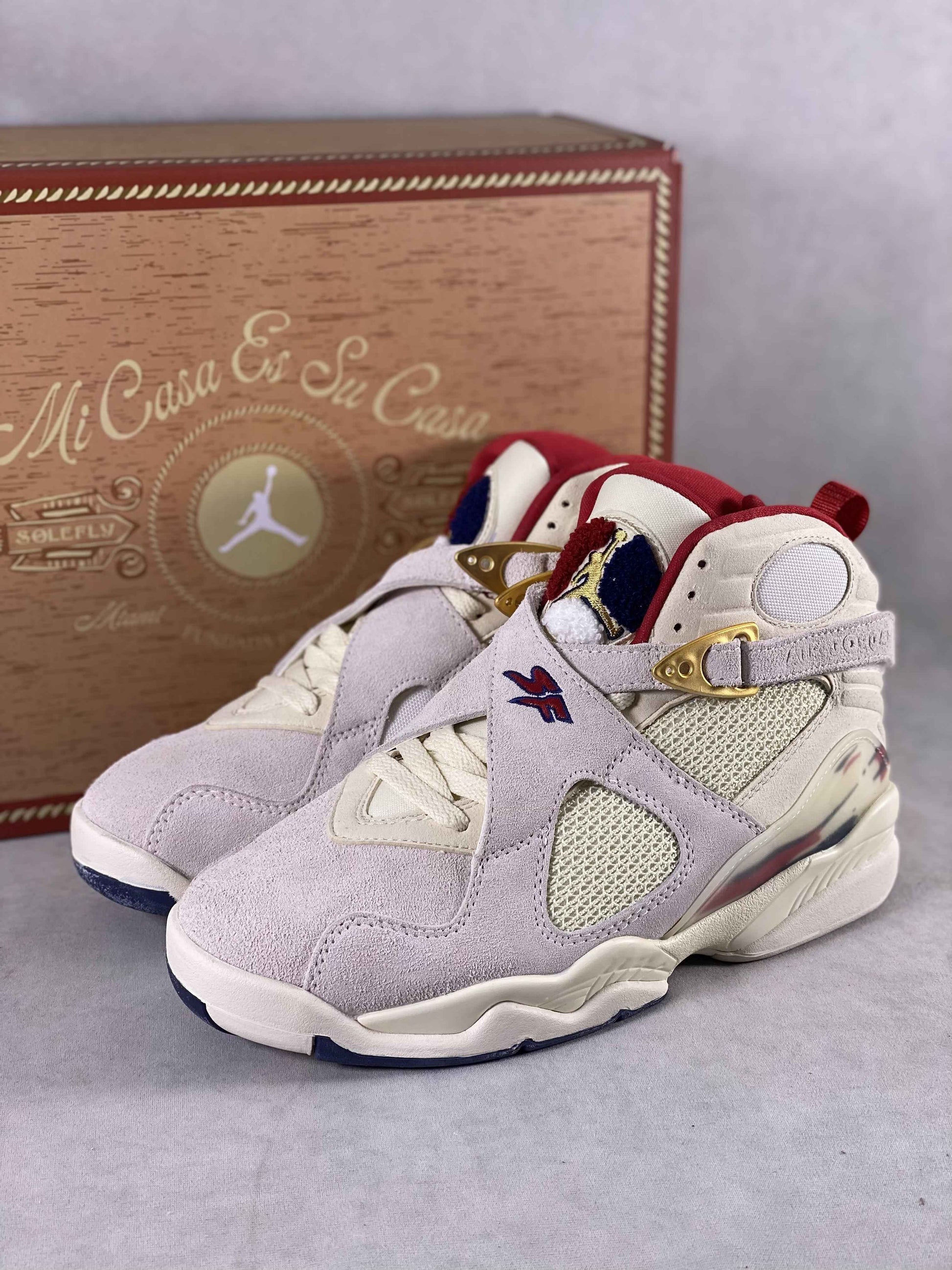 Custom SoleFly x Air Jordan 8 "Mi Casa Es Su Casa" SneakerNational