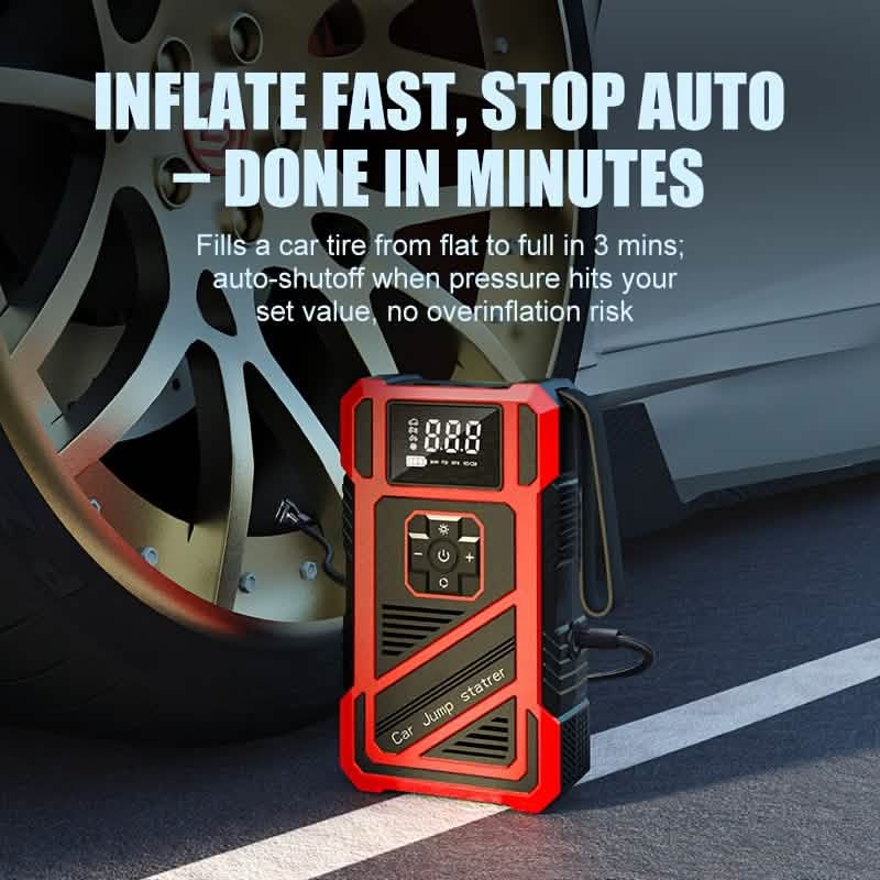 3000A 21V Car Jump Starter & 150PSI Tire Inflator 2-in-1 Portable Compressor DailySale