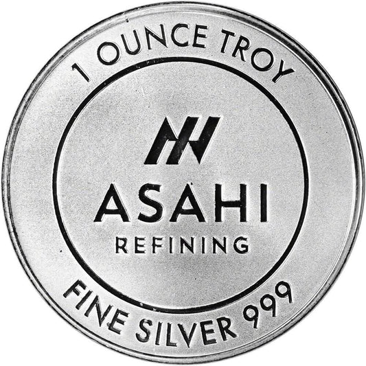1 oz Silver Round - Asahi Refining .999 Fine DailySale