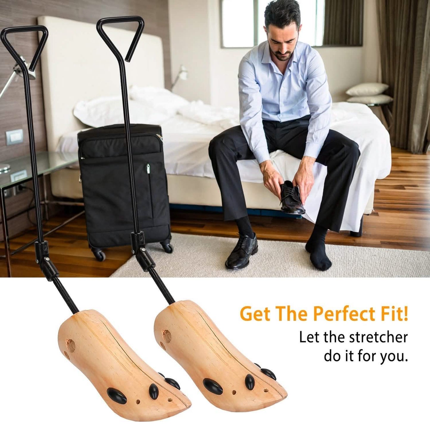 1-Pair: Adjustable Boot Stretcher DailySale