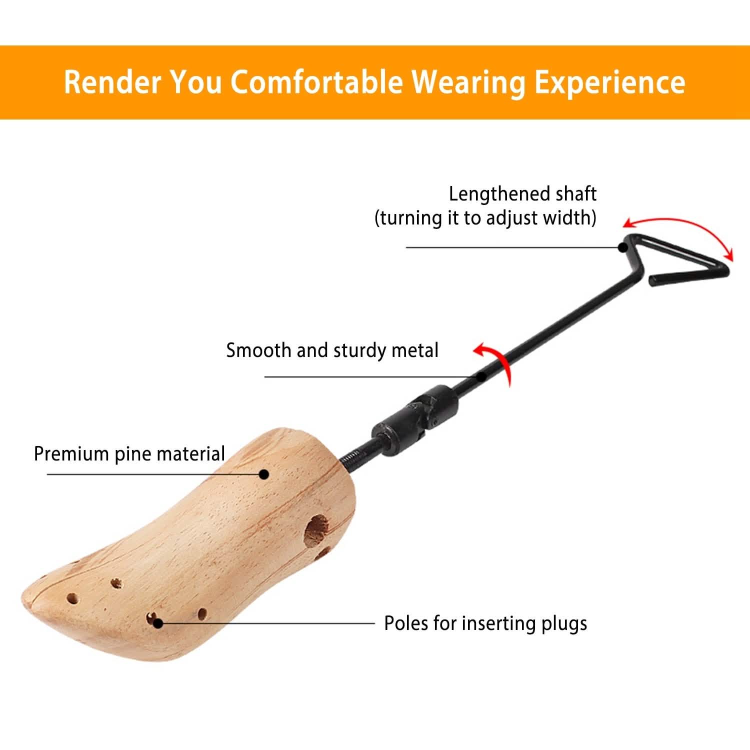 1-Pair: Adjustable Boot Stretcher DailySale