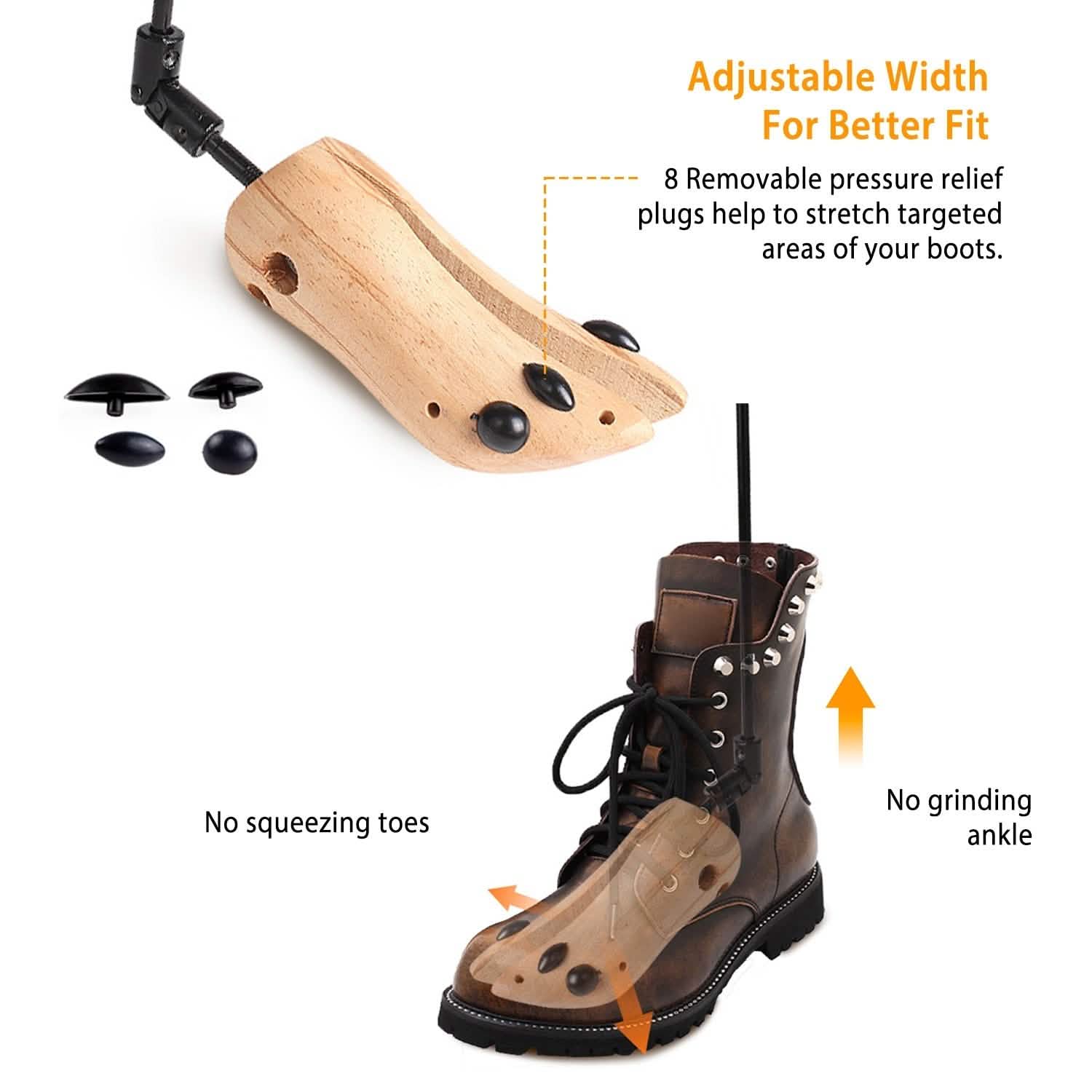 1-Pair: Adjustable Boot Stretcher DailySale