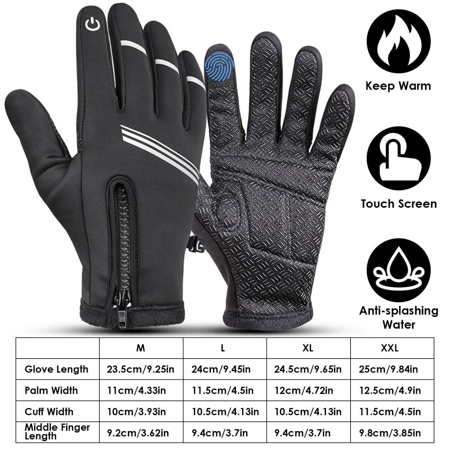 1-Pair: Winter Touchscreen Thermal Gloves DailySale