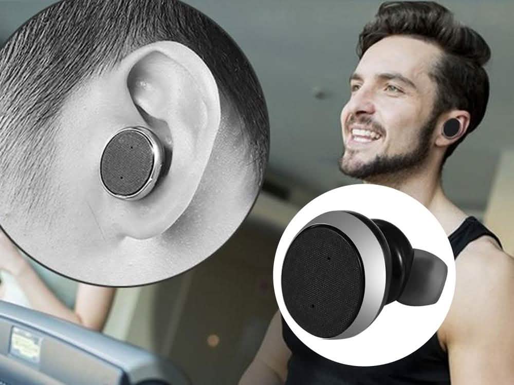 1-Unit: Mini Invisible Wireless Bluetooth 10.0 Stereo In-Ear Headset Earphone DailySale