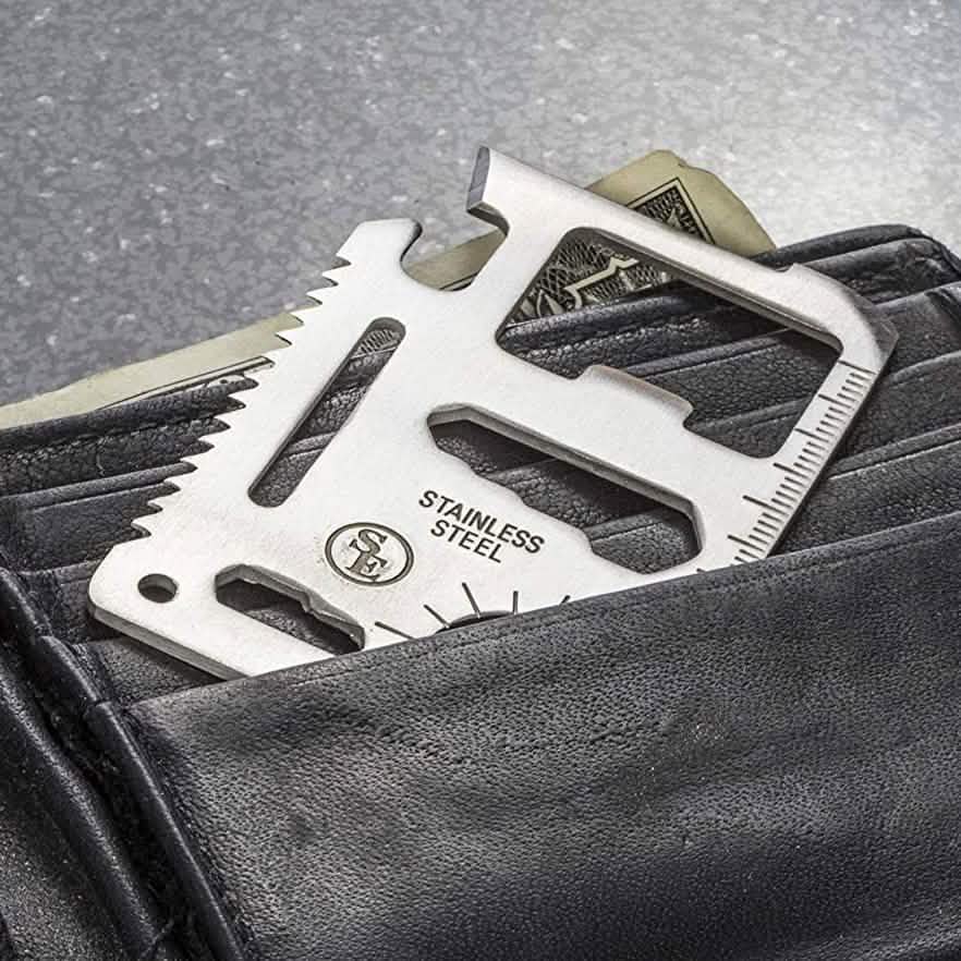 10-Pack: 11-in-1 Stainless Steel Survival Pocket Tool DailySale