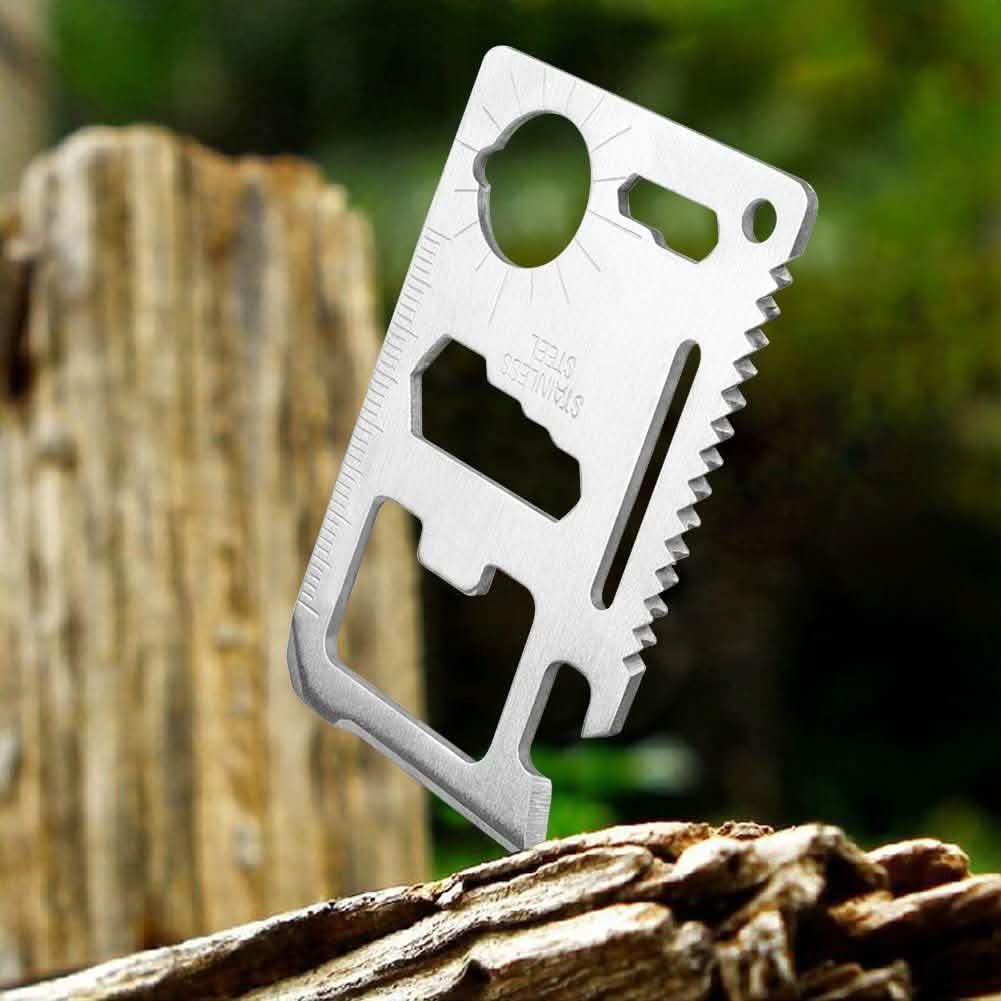 10-Pack: 11-in-1 Stainless Steel Survival Pocket Tool DailySale