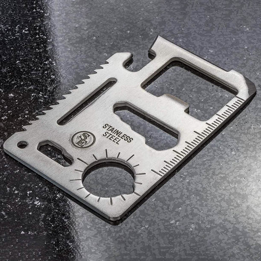 10-Pack: 11-in-1 Stainless Steel Survival Pocket Tool DailySale