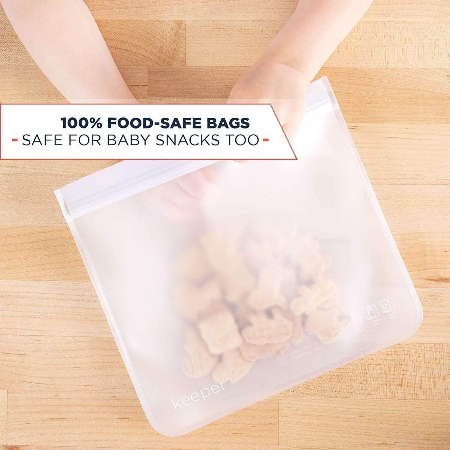 10-Pack: 32 oz Keeper Reusable Ziplock Bags DailySale