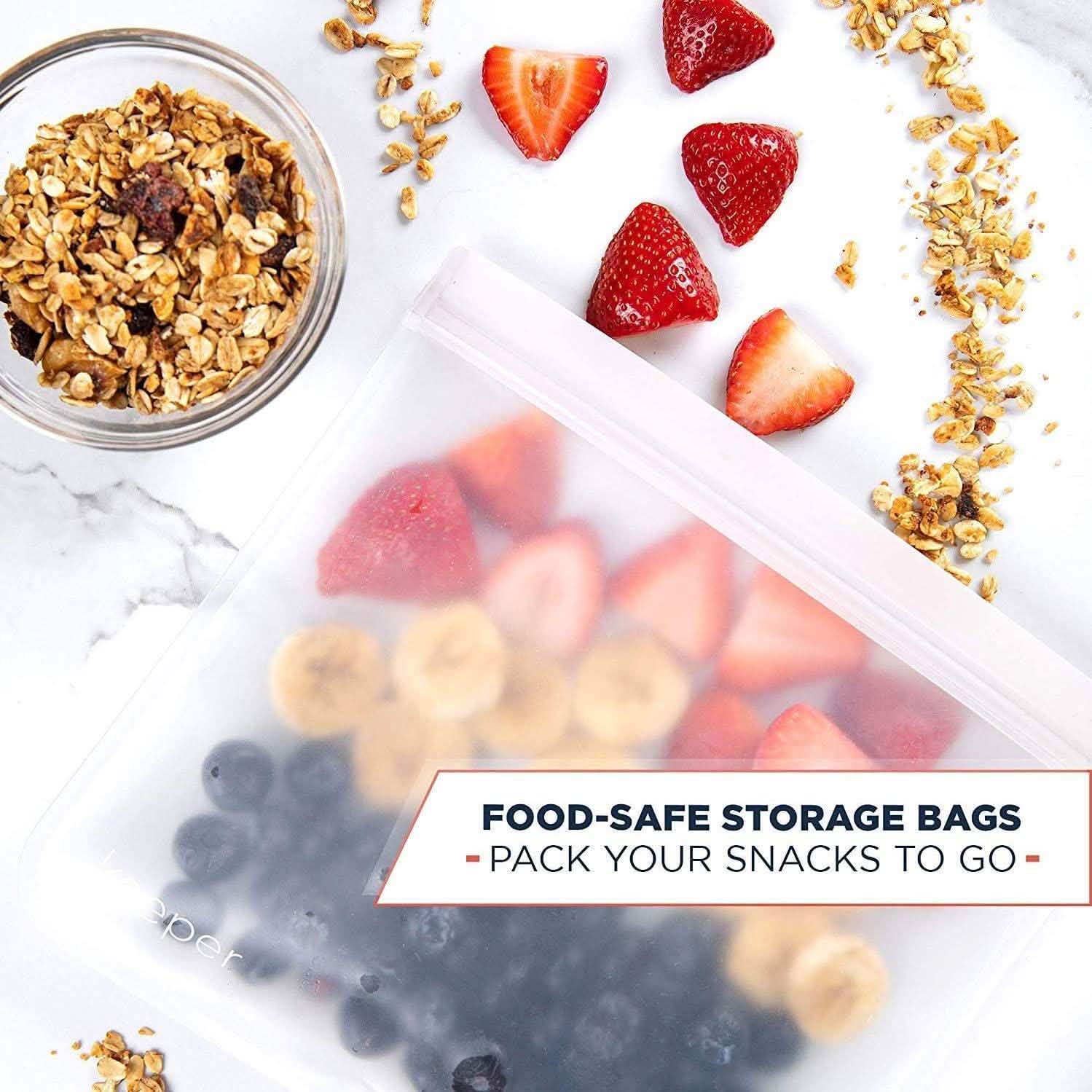 10-Pack: 32 oz Keeper Reusable Ziplock Bags DailySale