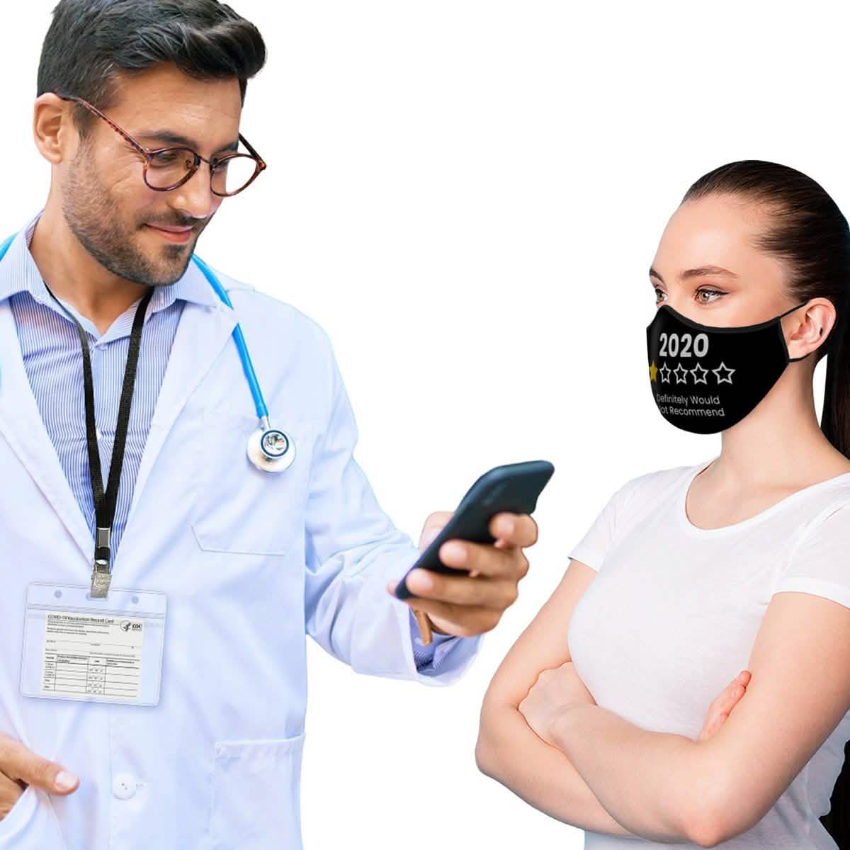 10-Pack: Adjustable Face Mask Loop Extender Id Name Badges CDC Card Holder Lanyards DailySale