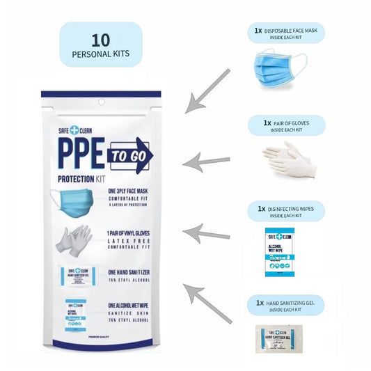 10-Pack: All-In-One Personal Protection Kit To Go DailySale