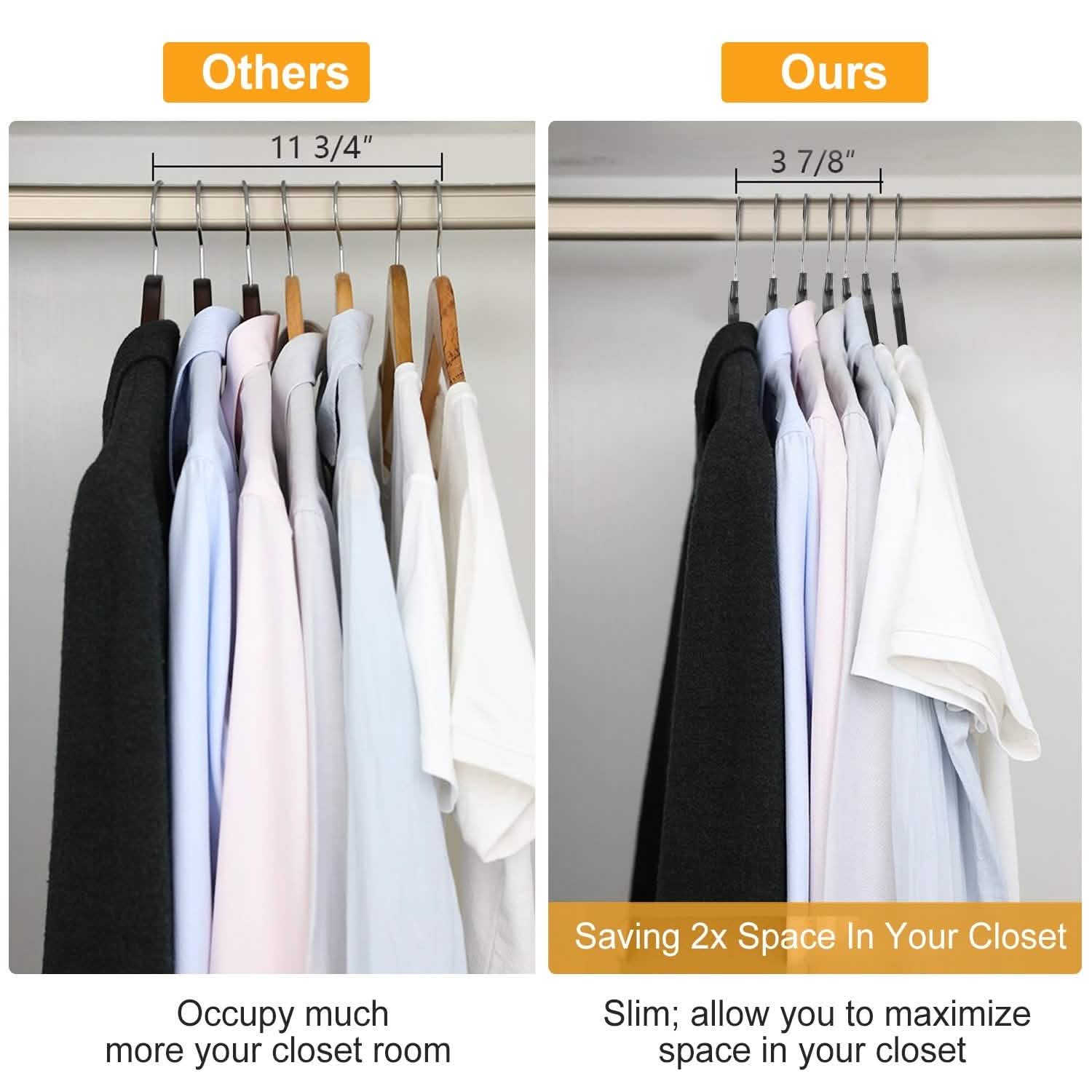 10-Pack: Clothes Hanger Non-Slip Notched Space-Saving DailySale