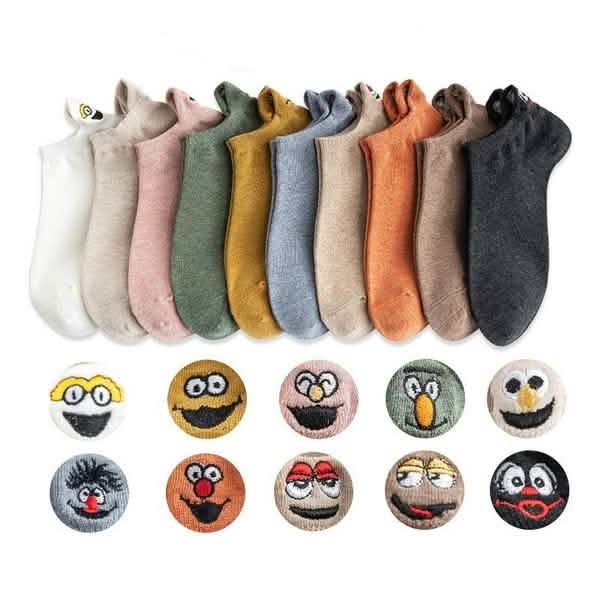 10-Pack: Embroidered Expression Women Socks DailySale