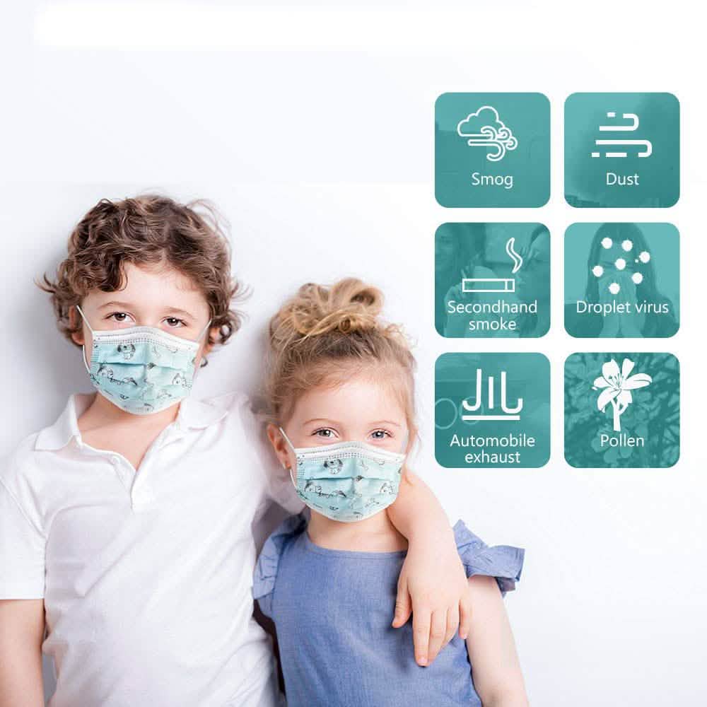 10-Pack: Kids Disposable Face Mask DailySale