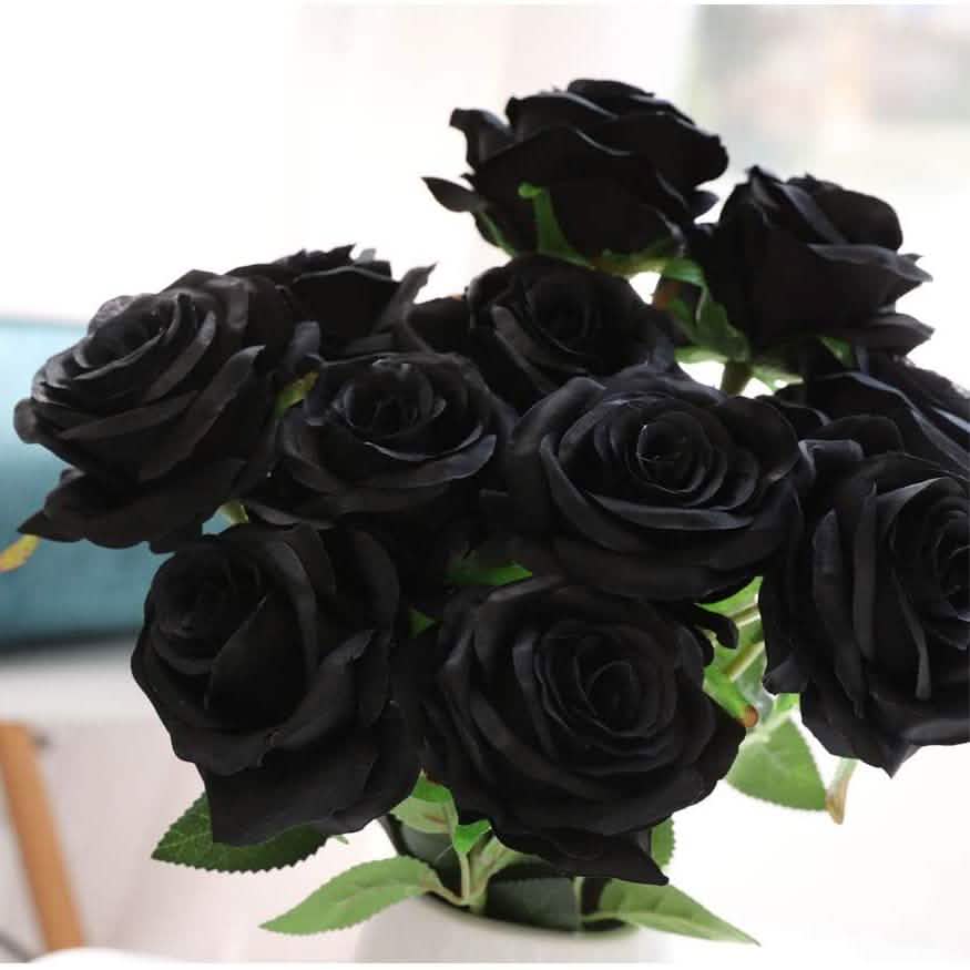 10-Pack: Nubry Artificial Silk Rose Flower Bouquet DailySale