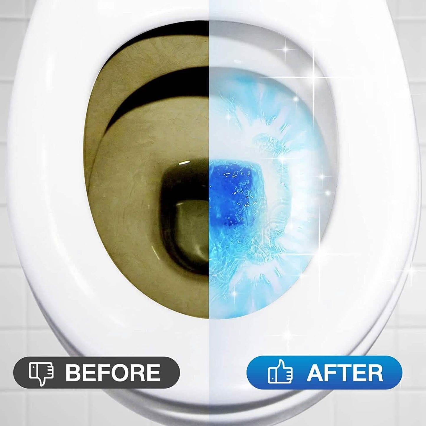 10-Pack: Vacplus Automatic Toilet Bowl Cleaner Tablets, Bathroom Toilet Tank Cleaner DailySale
