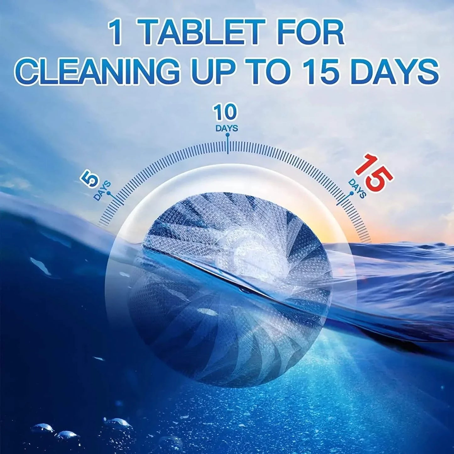 10-Pack: Vacplus Automatic Toilet Bowl Cleaner Tablets, Bathroom Toilet Tank Cleaner DailySale