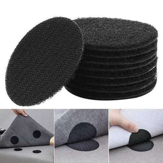 10-Pairs: Anti Curling Carpet Tape Rug Gripper Velcro DailySale