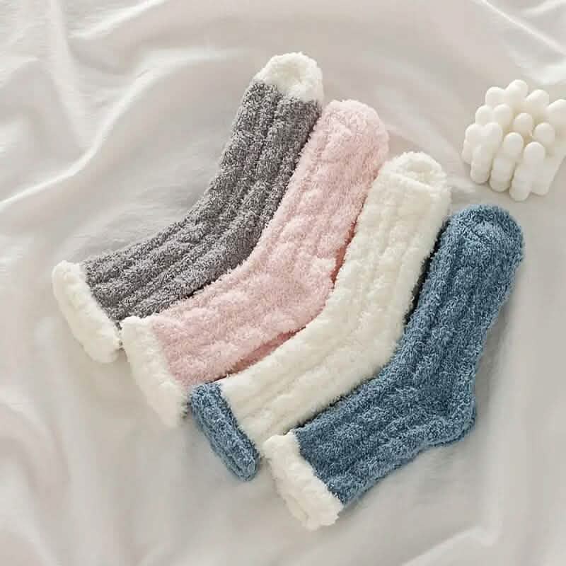 10-Pairs: Coral Fleece Crew Socks DailySale