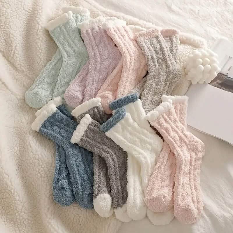 10-Pairs: Coral Fleece Crew Socks DailySale