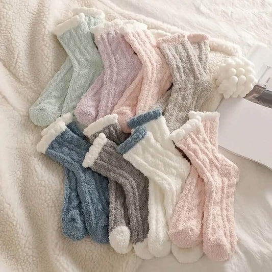10-Pairs: Coral Fleece Crew Socks DailySale