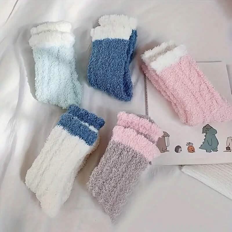 10-Pairs: Coral Fleece Crew Socks DailySale