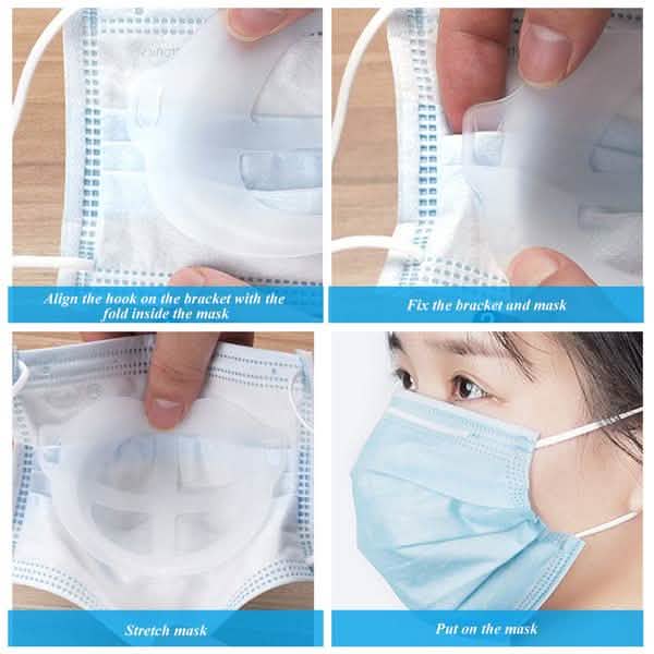 10-Piece: 3D Mask Holder Inner Support Frame DailySale