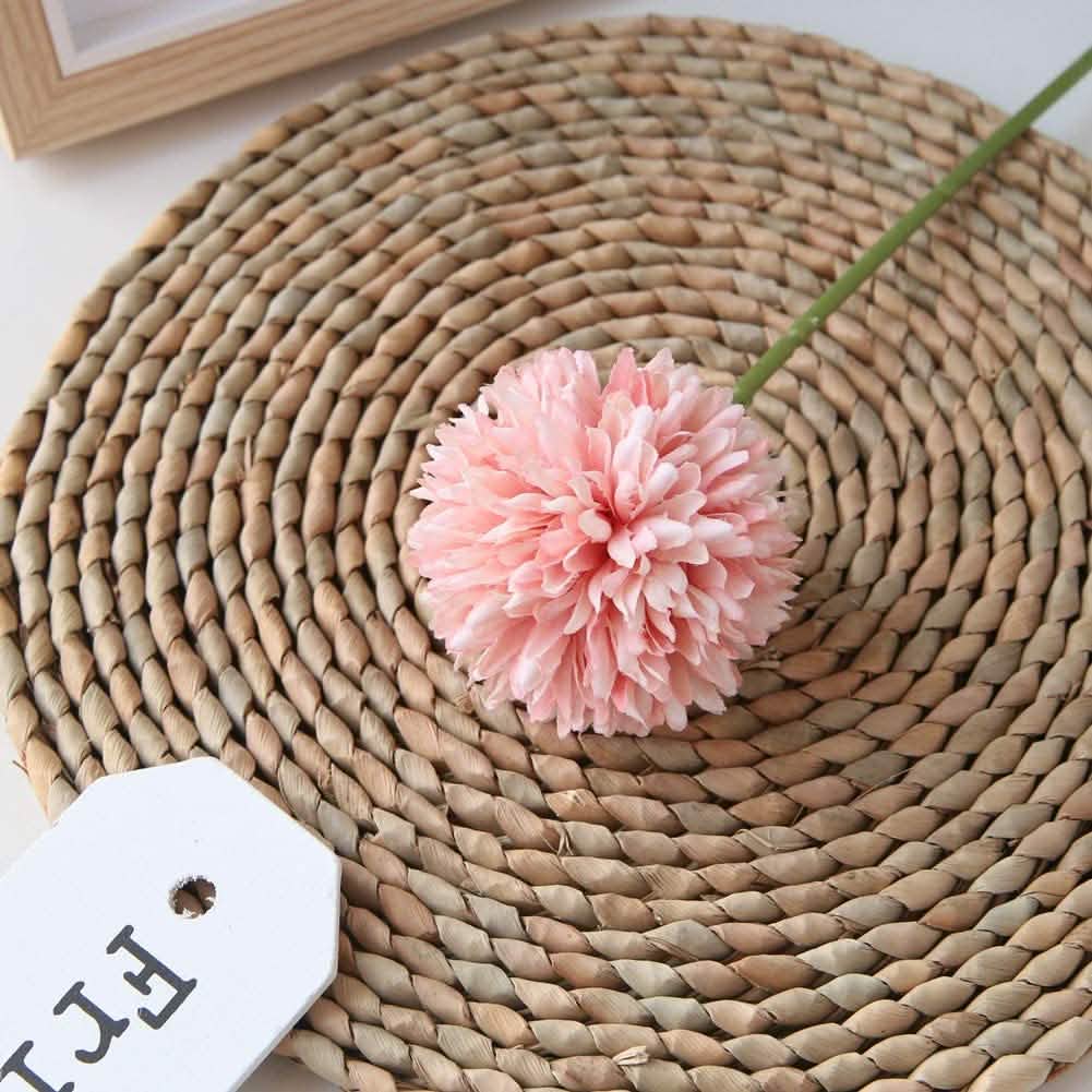 10-Piece: Artificial Flowers Chrysanthemum Ball Flowers Bouquet DailySale