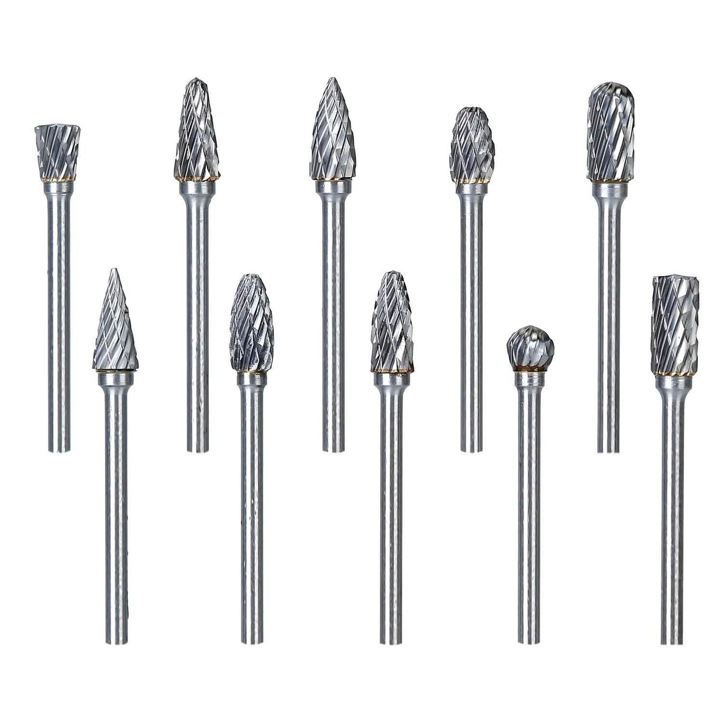 10-Piece: Double Cut Carbide Rotary Die Grinder Bit Set DailySale