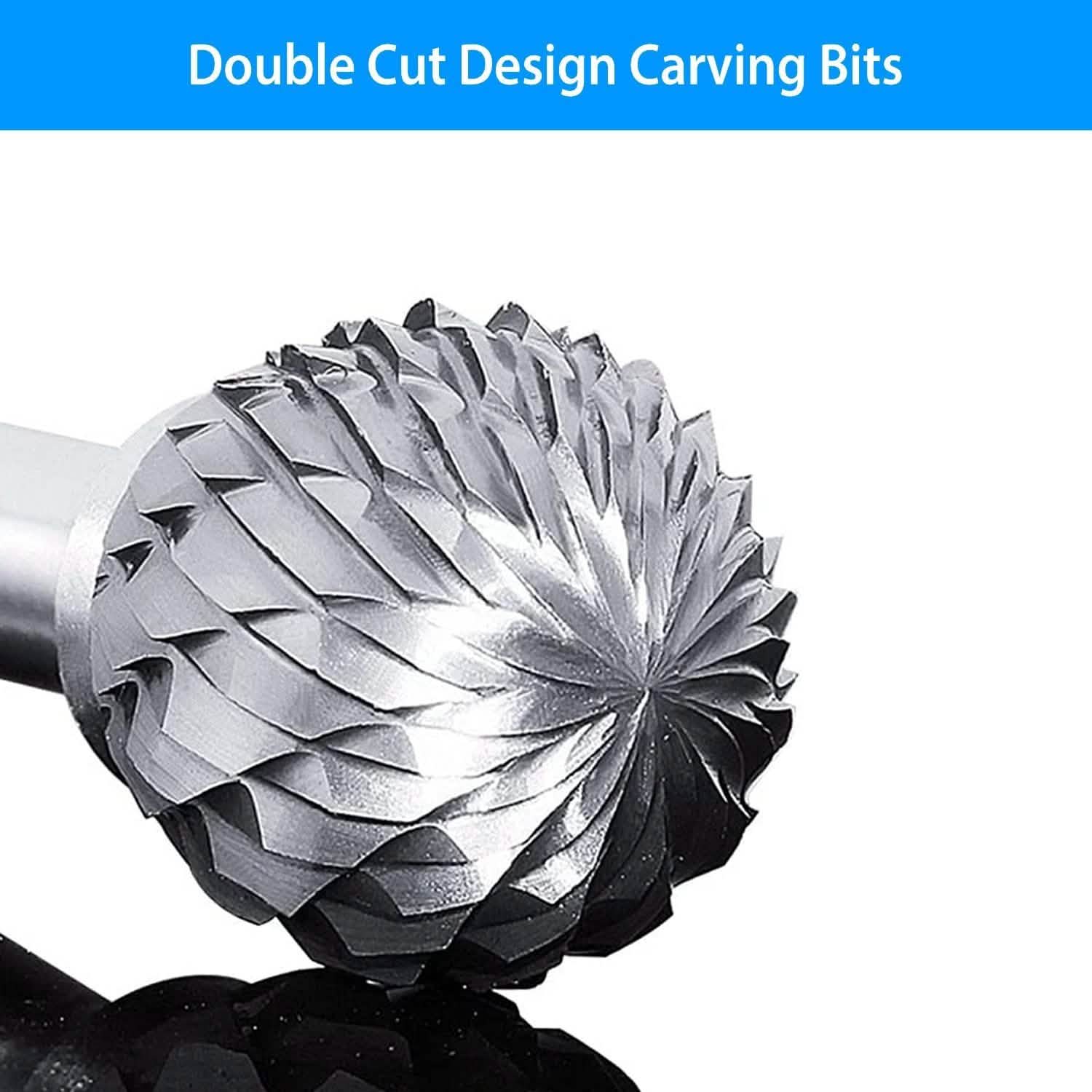 10-Piece: Double Cut Carbide Rotary Die Grinder Bit Set DailySale