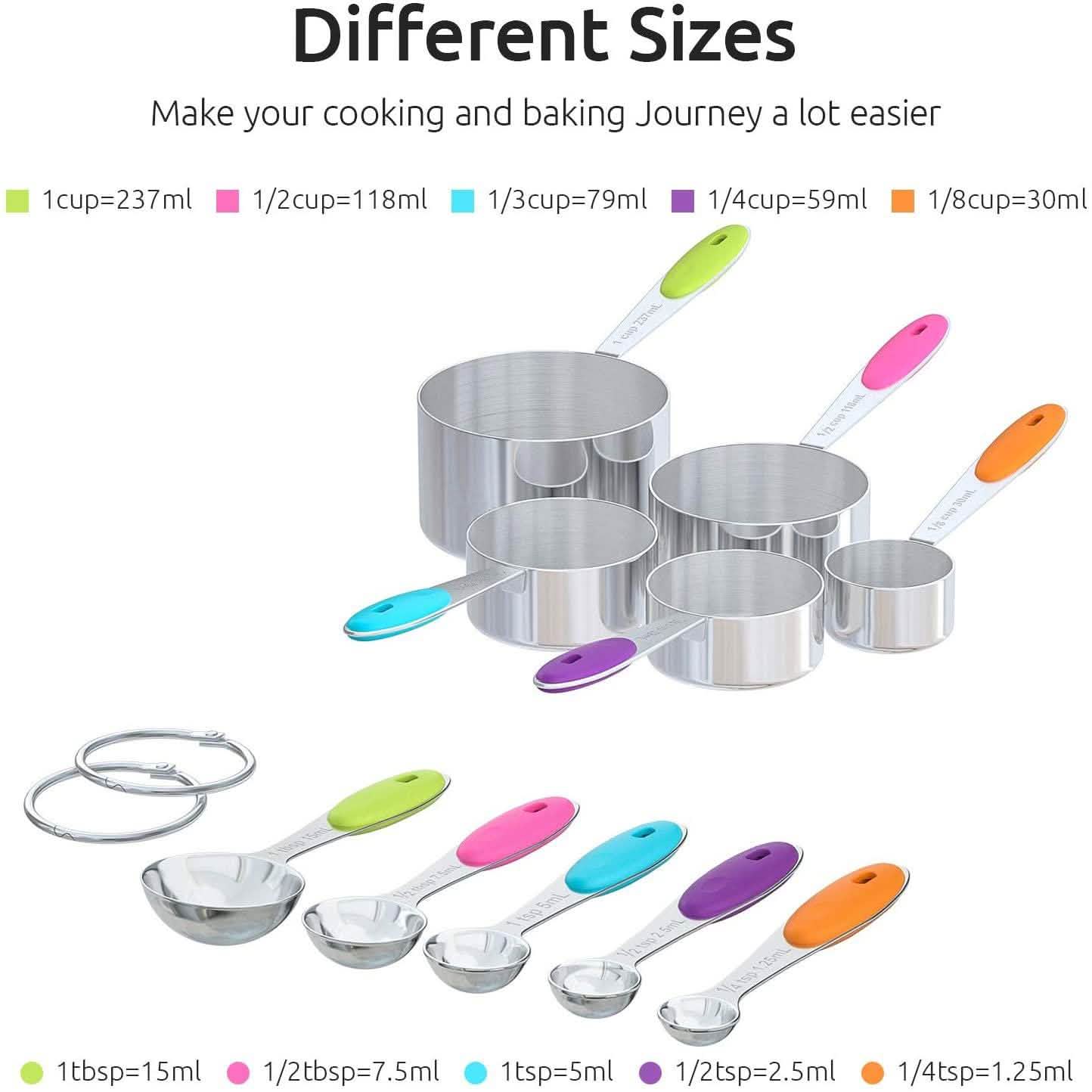 10-Piece: Measuring Cups and Spoons Set DailySale