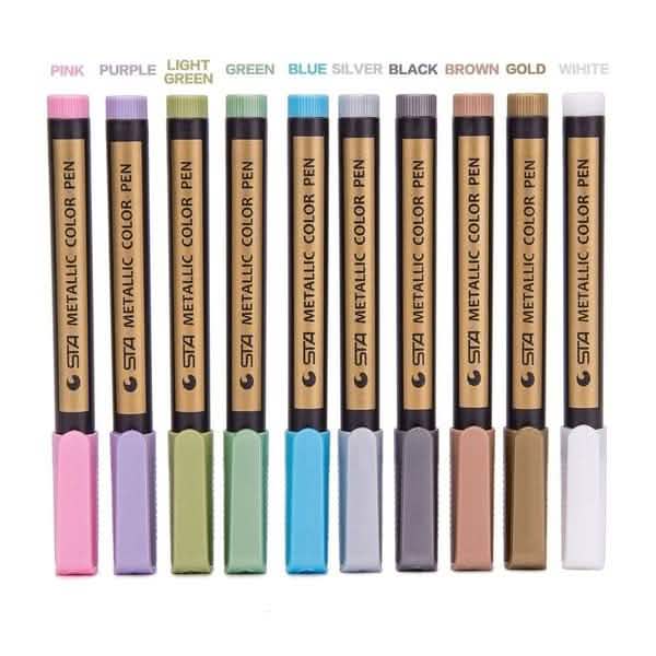 10-Piece: Metallic Paint Marker Pen Permanent DailySale