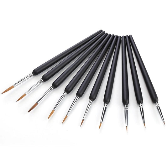 10-Piece: Miniature Detail Paint Brush Set DailySale