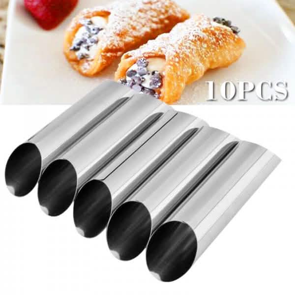 10-Piece: Non-Stick Buttercream Corner Danish Pastry Molds DailySale