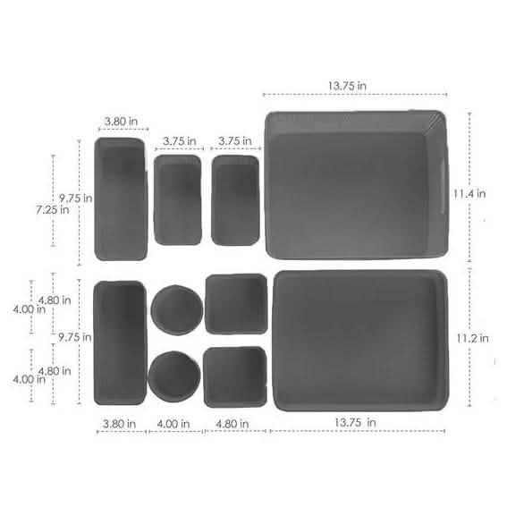 10-Piece: Plastic Woven Storage Basket Set-Nested DailySale