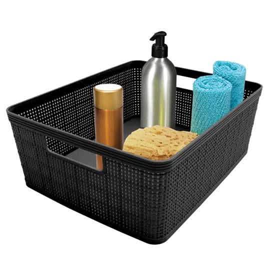 10-Piece: Plastic Woven Storage Basket Set-Nested DailySale