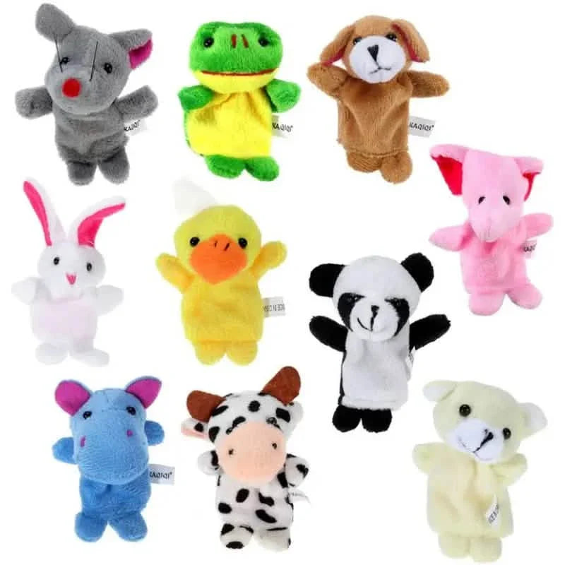 10-Piece Set: Cute Finger Puppets Baby Mini Plush Toys DailySale
