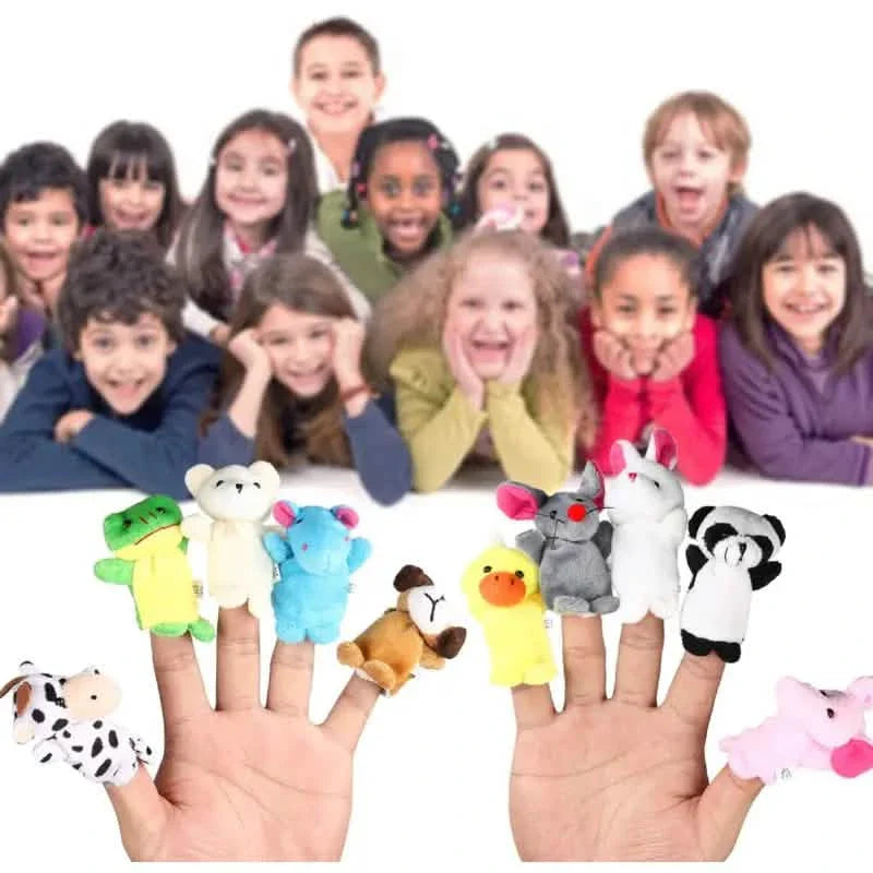 10-Piece Set: Cute Finger Puppets Baby Mini Plush Toys DailySale