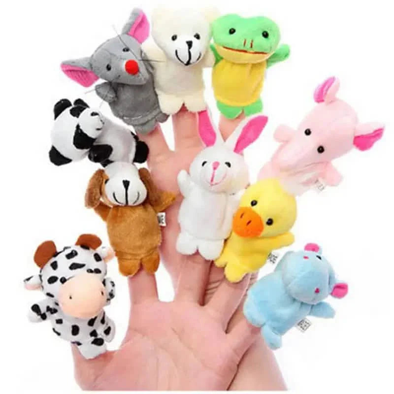 10-Piece Set: Cute Finger Puppets Baby Mini Plush Toys DailySale