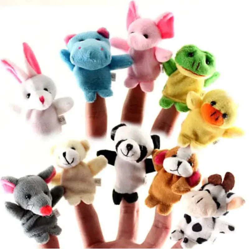 10-Piece Set: Cute Finger Puppets Baby Mini Plush Toys DailySale