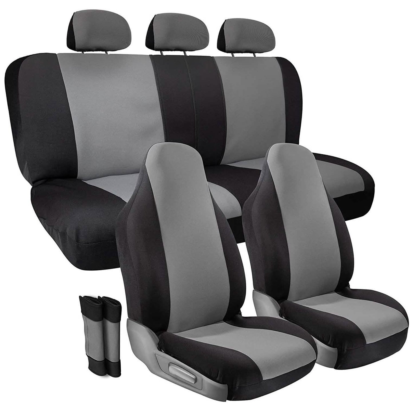 10-Piece Set: OxGord Two-Tone Non-Slip Grip Control Car Seat Cover DailySale