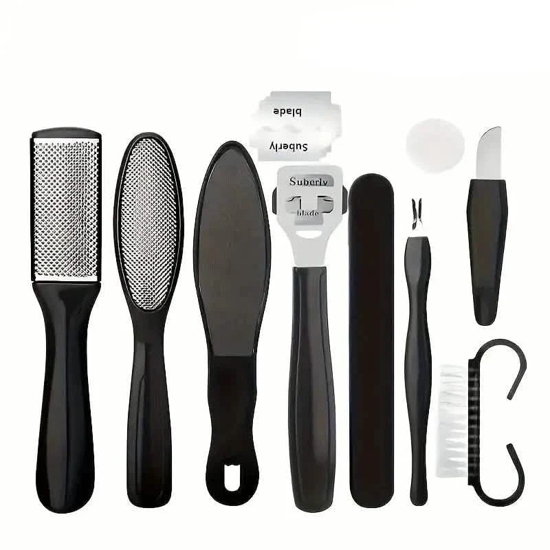 10-Piece Set: Stainless Steel Foot Care Kit - Portable Pedicure & Manicure Set DailySale