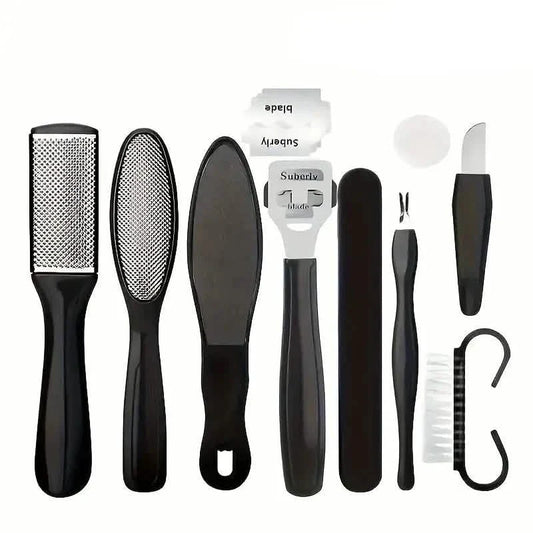 10-Piece Set: Stainless Steel Foot Care Kit - Portable Pedicure & Manicure Set DailySale
