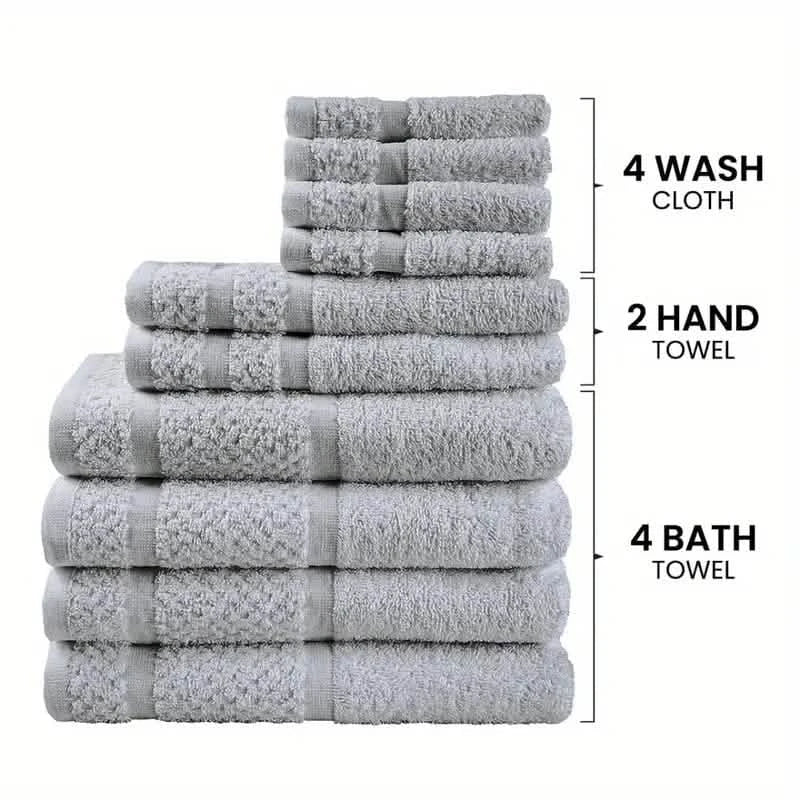 10-Piece: Towel Set with Upgraded Softness & Durability DailySale