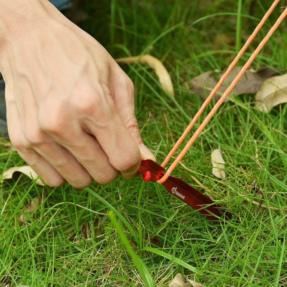 10-Pieces: Camping Superior Aluminum Tent Stake Carabiner Set DailySale
