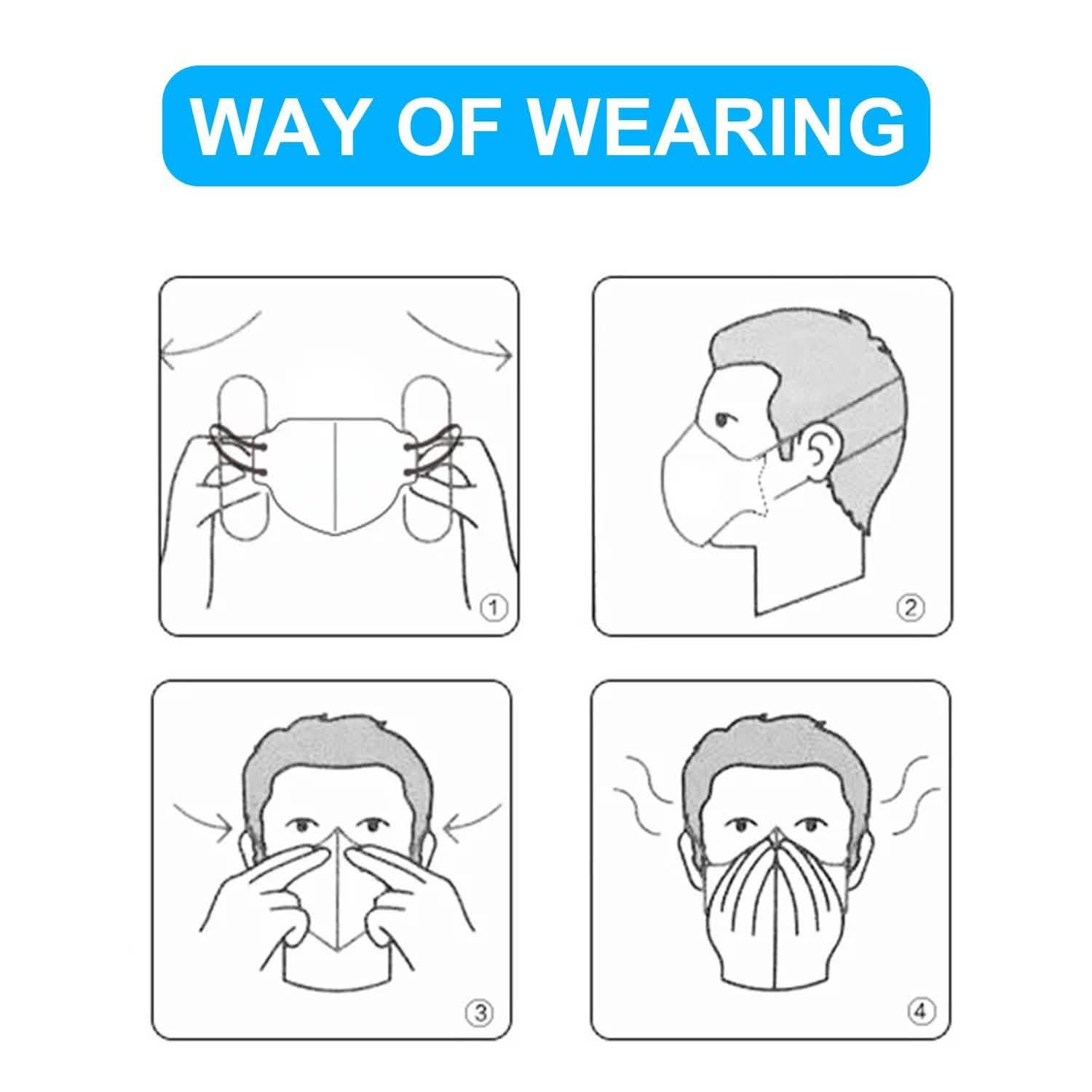 10-Pieces: Disposable KN95 Mask FFP DailySale